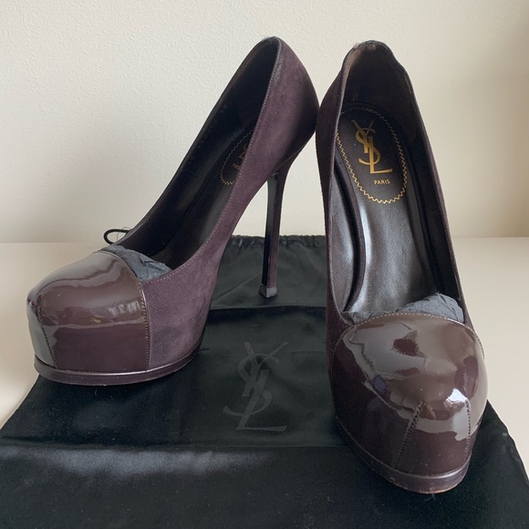 YSL Yves Saint Laurent Cap Toe Pump - Picture 4 of 8